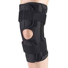 Ea/1 Otc Medium Knee Stabilizer Wrap W/ Spiral Stays Large (18-20") Black Reversible Latex-Free