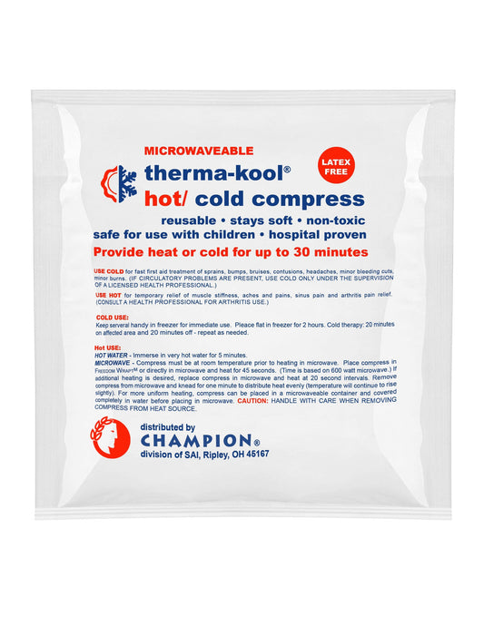 Cs/12 Therma-Kool Hot/Cold Compress, 4X10, Microwaveable ,Reusable