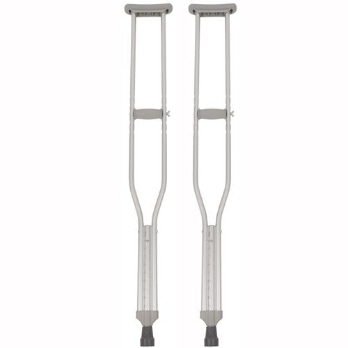 Pr/1 Push -Button Crutches ,Including Tips Handgrip,Underarm Pads-Child 4'2"-4'8"
