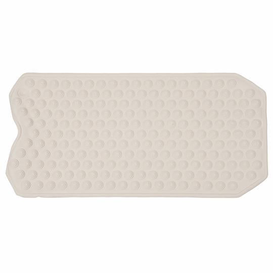 Ea/1 Pcp Bath Safety Mat (15 1/2 X 39 1/2") White Allergen-Free Mildew-Resistant Vinyl That Stays Soft Machine Washable