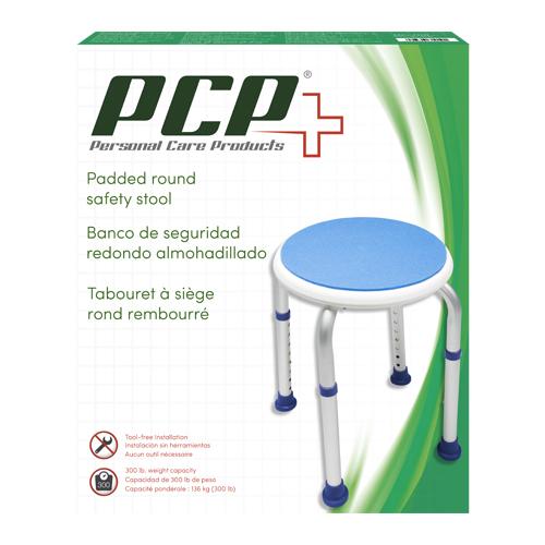 Ea/1 Adjustable Padded Round Safety Stool Weight Capacity 300Lbs
