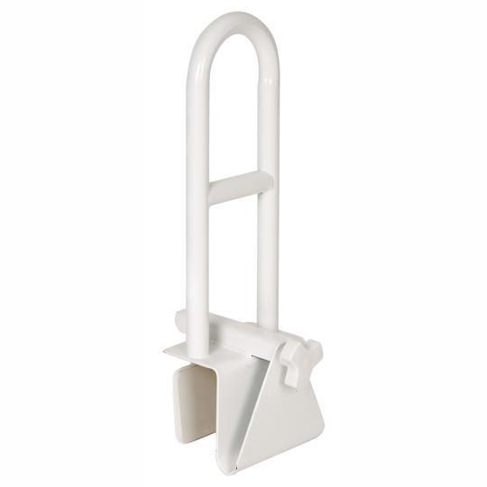 Ea/1 Coated Clamp-On Bathtub Safety Rail White