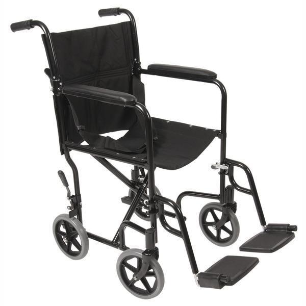 Ea/1 Transport Chair/Lightweight/Black 19In