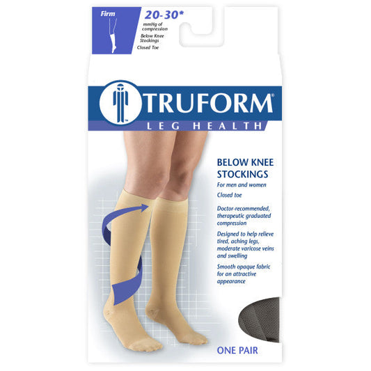 Pr/1 Truform 20-30 Below-Knee Black Large