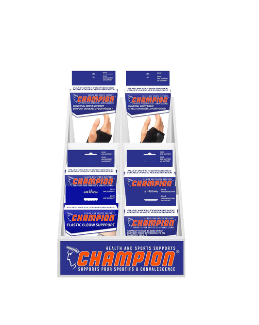 Champion Wrist And Elbow Counter Display, Non-Returnable