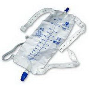 Cs/48 Amsino Amsure Urinary Leg Bag With Anti-Reflux Twist Turn Drain Port 600ml Medium, Sterile Latex-Free Straps