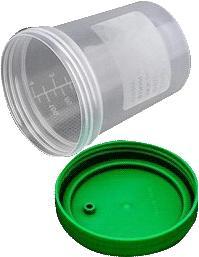 Bx/100 Amsure Urine Specimen Containers 4Oz W/ Lid Sterile Interior