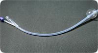 Bx/10 Amsure 100% Silicone 2-Way Foley Cath, 18Fr 5Cc, Reinforced Tip, Strl