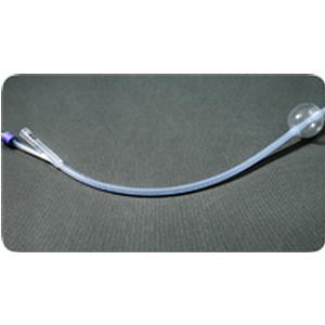 Bx/10 Amsure 2-Way Silicone Coated Foley Catheter,18Fr,30Cc Blue