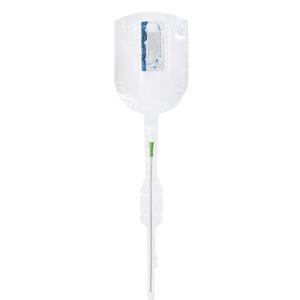 Bx/20 Hydrophillic Male Intermittent Catheter Kit 12Fr 16" 1000Ml Graduated Collection Bag W/ Sachet Of Sterile Water Smooth Eyes Latex-Free