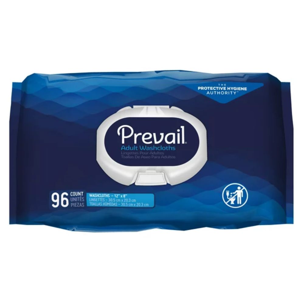 Prevail® Adult Washcloths, 96 Count (Tub 96 pcs)