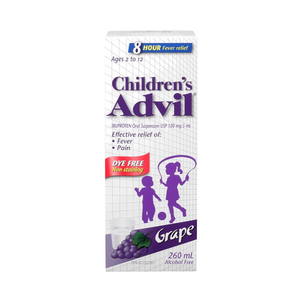Advil Children's Suspension - Dye-Free Grape - 230ml