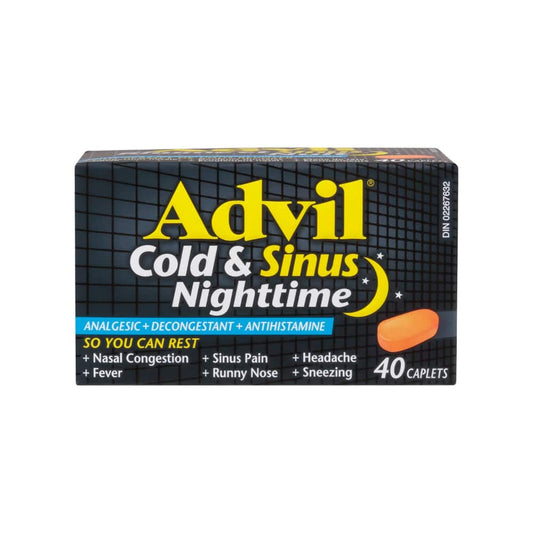Advil Cold & Sinus Nighttime Caplets - 40's