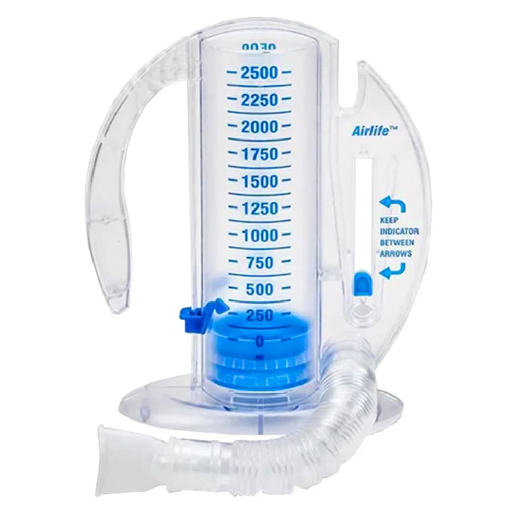 AirLife Volumetric Incentive Spirometer w/One-Way Valve, 2500mL – Safe ...