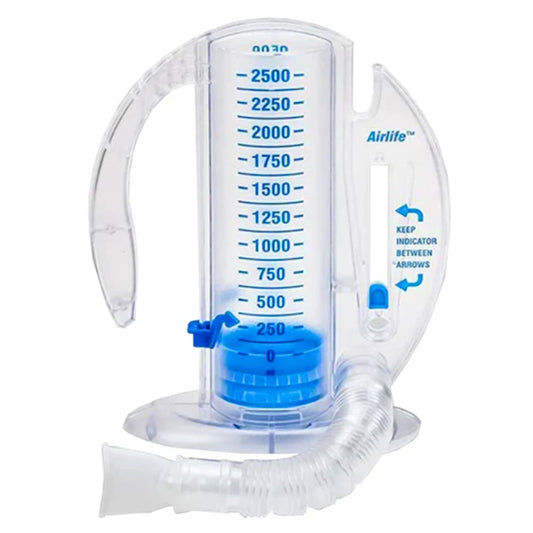AirLife Volumetric Incentive Spirometer w/One-Way Valve, 2500mL