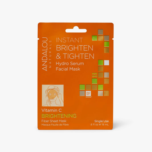 Andalou Naturals: Instant Brighten & Tighten Hydro Serum Facial Sheet Mask