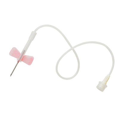 Angled wing needle set