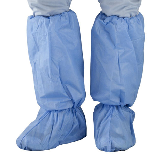 PRIMED® Anti-Skid Boot Covers, Knee High, X-Large, Blue (Case 150 pcs)