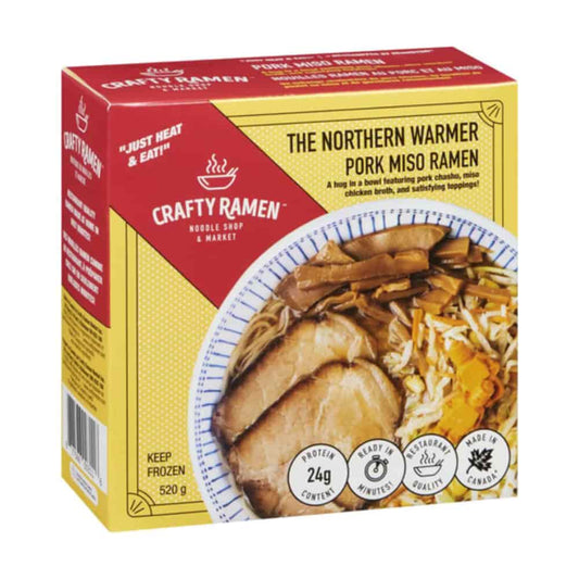 Artisan-style frozen ramen from Crafty Ramen