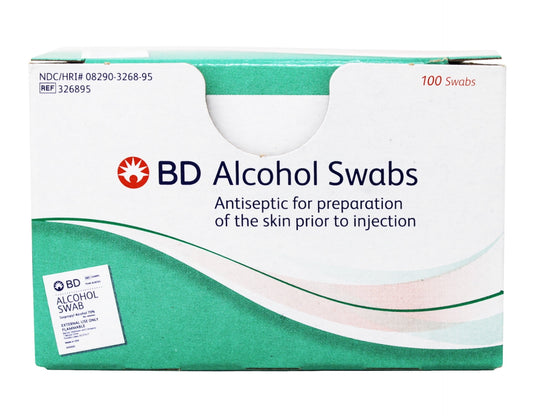 BD Isopropyl Alcohol Swabs (Case of 1200) 326895