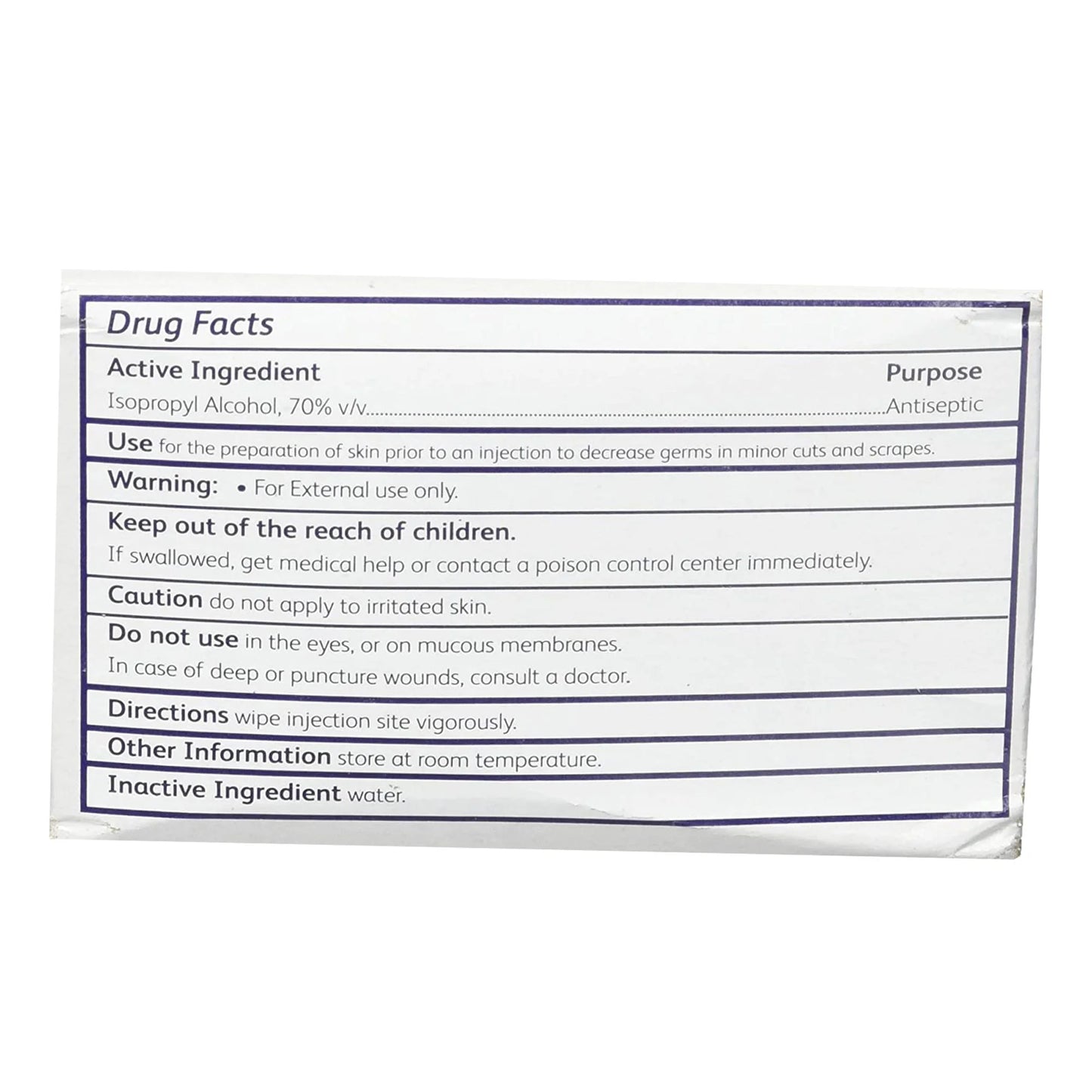 BD Alcohol Prep Pad NonSterile 1 X 0.75" Nonwoven Gauze 326895 12 Count(s) 100 /Count