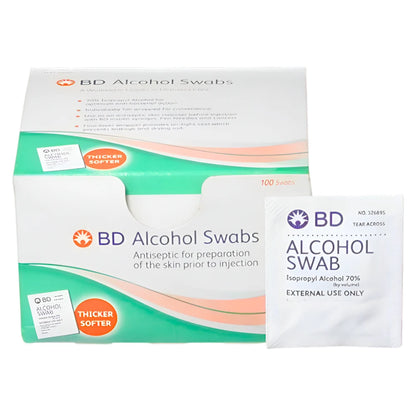 BD® Isopropyl Alcohol Antiseptic Skin Cleansing Swabs (Box 100 Units)