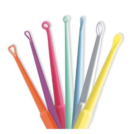 Bx/50  Safe Ear Currette, White Flexloop