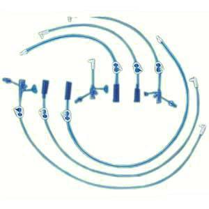 Cs/5 Mic-Key Ext Set, 24In, Right Angle, Bolus Set W/ Cath Tip & Clamp