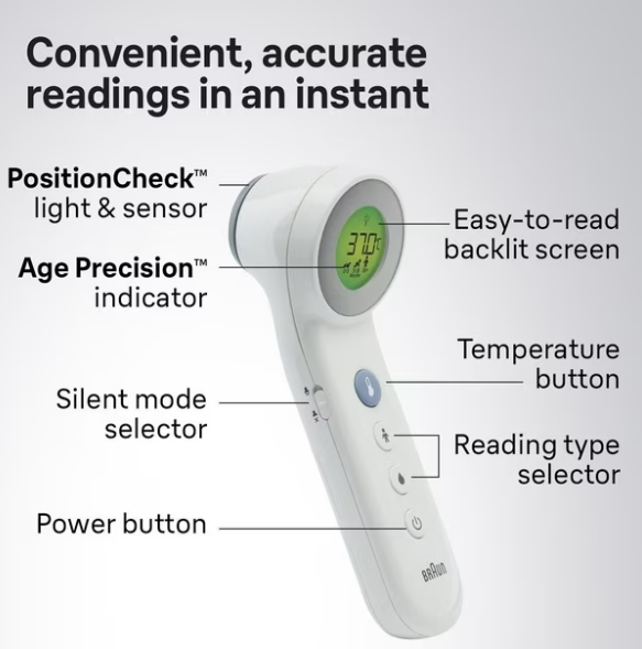 BNT400CA No Touch + Forehead Thermometer