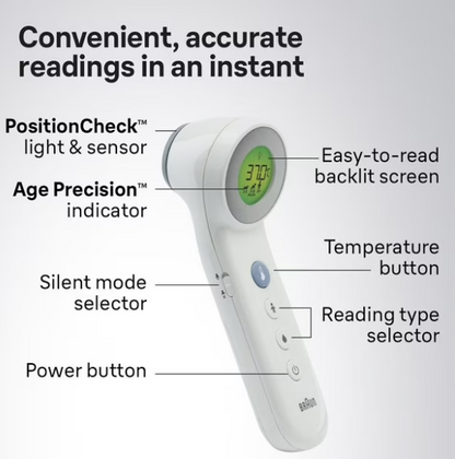 BNT400CA No Touch + Forehead Thermometer