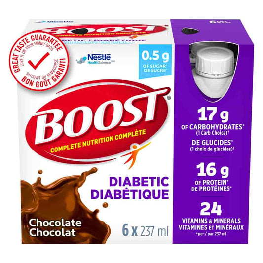 BOOST Diabetic Nutritional Supplement Drink.