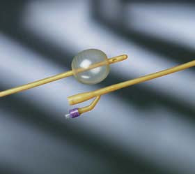 Bx/12  Lubricath 2-Way Female Short Round Tip 2 Opposing Eyes Foley Cath 12Fr 5Cc Balloon Non-Returnable