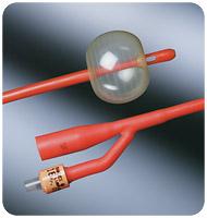 Bx/12  Lubricath Council 2-Way Short Open-Tip 2 Opposing Eyes Foley Cath 22Fr 5Cc Balloon