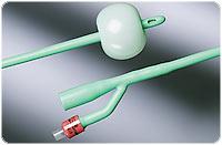 Bx/10  Silastic 2-Way Short Round-Tip 2 Opposing Eyes Foley Cath 20Fr 5Cc