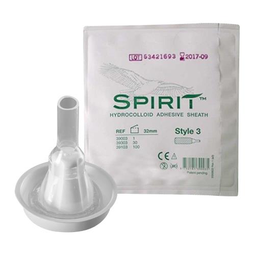 Bx/30  Spirit Catheter External Male Sheath Style 3  Medium 29Mm
