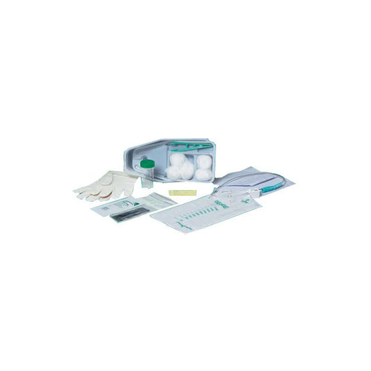 Bx/20  Catheter Tray 15Fr Red Rubber Cath, Glove, Jelly, Drape, Underpad, Forcep, Specimen