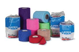 Bx/36 Co-Plus Elastic Cohesive Bandage 5Cm X 3.6M (Stretched), Mixed Colors