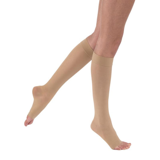 Pr/1 Jobst Ultrasheer Women, Knee High, 15-20Mmhg, Md, Natural, Open Toe