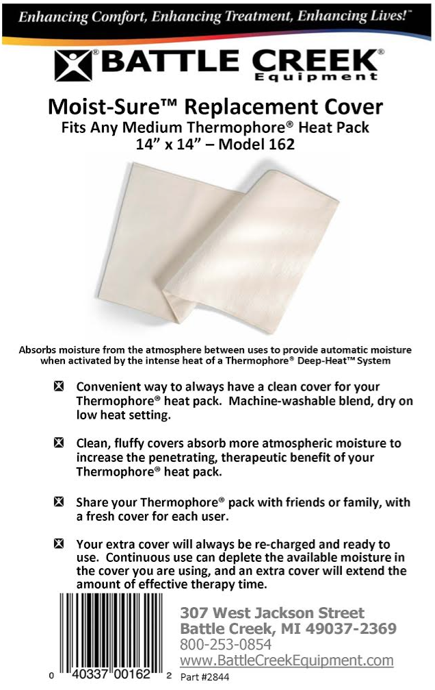 Ea/1 Fleece Moist-Sure Cover Medium/14In X 14In