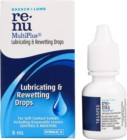 Bausch + Lomb renu MultiPlus Contact Lens Lubricating Drops - 8 ml