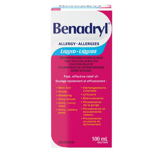 Benadryl Allergy Elixir Liquid - 100ml