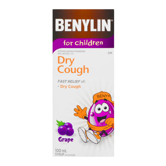 Benylin Children's Dry Cough Grape 100mL (Per Each)