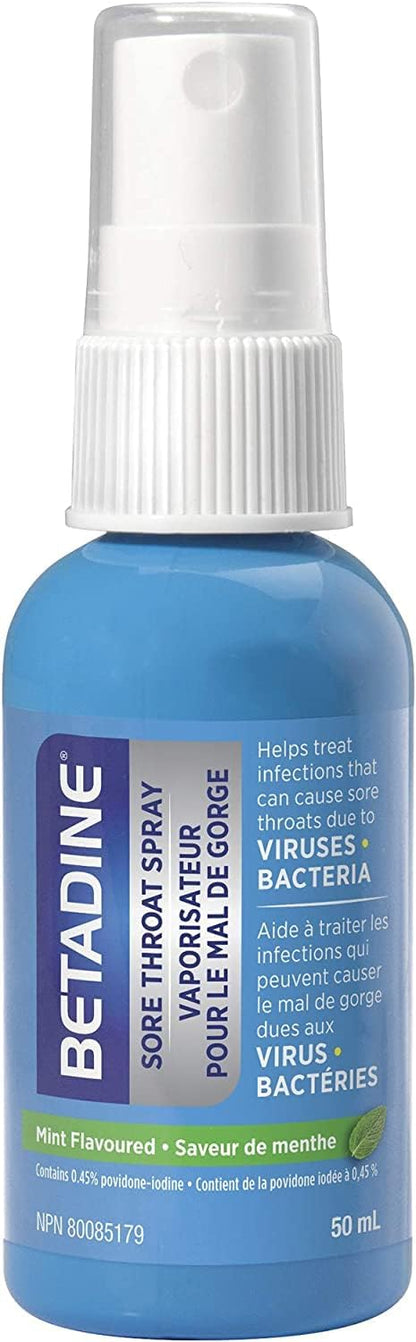Betadine Sore Throat Spray - Mint - 50ml