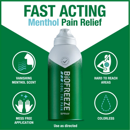 Biofreeze Fast Acting Menthol Pain Relief Spray