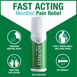 Biofreeze Roll-On Fast Acting Menthol Pain Relief
