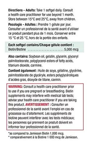 Biotin 5,000 mcg