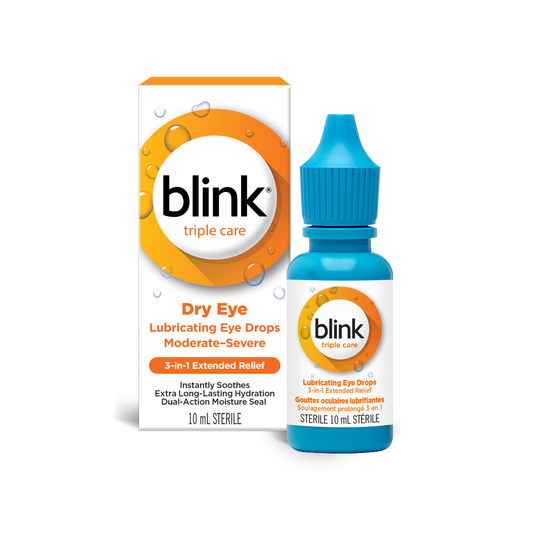 Blink Triple Care 3-in-1 Extended Relief Lubricating Eye Drops - 10ml