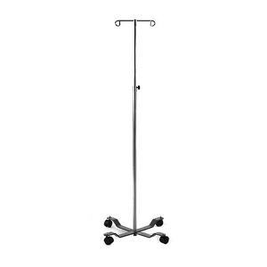 Iv Pole, Four Leg, Two Hook, 23" Base, 45.5"-79" - Ea/1