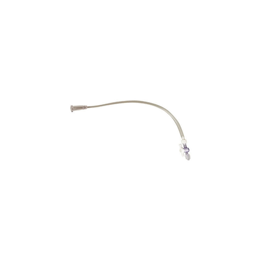 EA/1 CONNECTING TUBE W/ MALE LUER LOCK & DRAINAGE BAG CONNECTOR 14FR 30cm W/ FEMALE LUER LOCK TO TUOHY-BORST ADAPTER ATTACHED