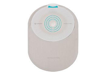 SenSura® One-Piece Mio Closed Pouch, Opaque with inspection window 8-1/2" (22cm), Non-convex, Stoma Opening 5/8" - 1-3/4" (15mm - 45mm) - Box of 30